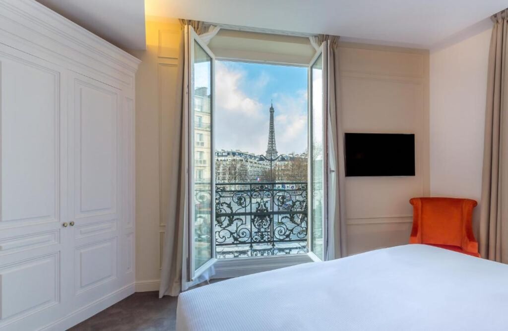 hotels in paris france with view of eiffel tower